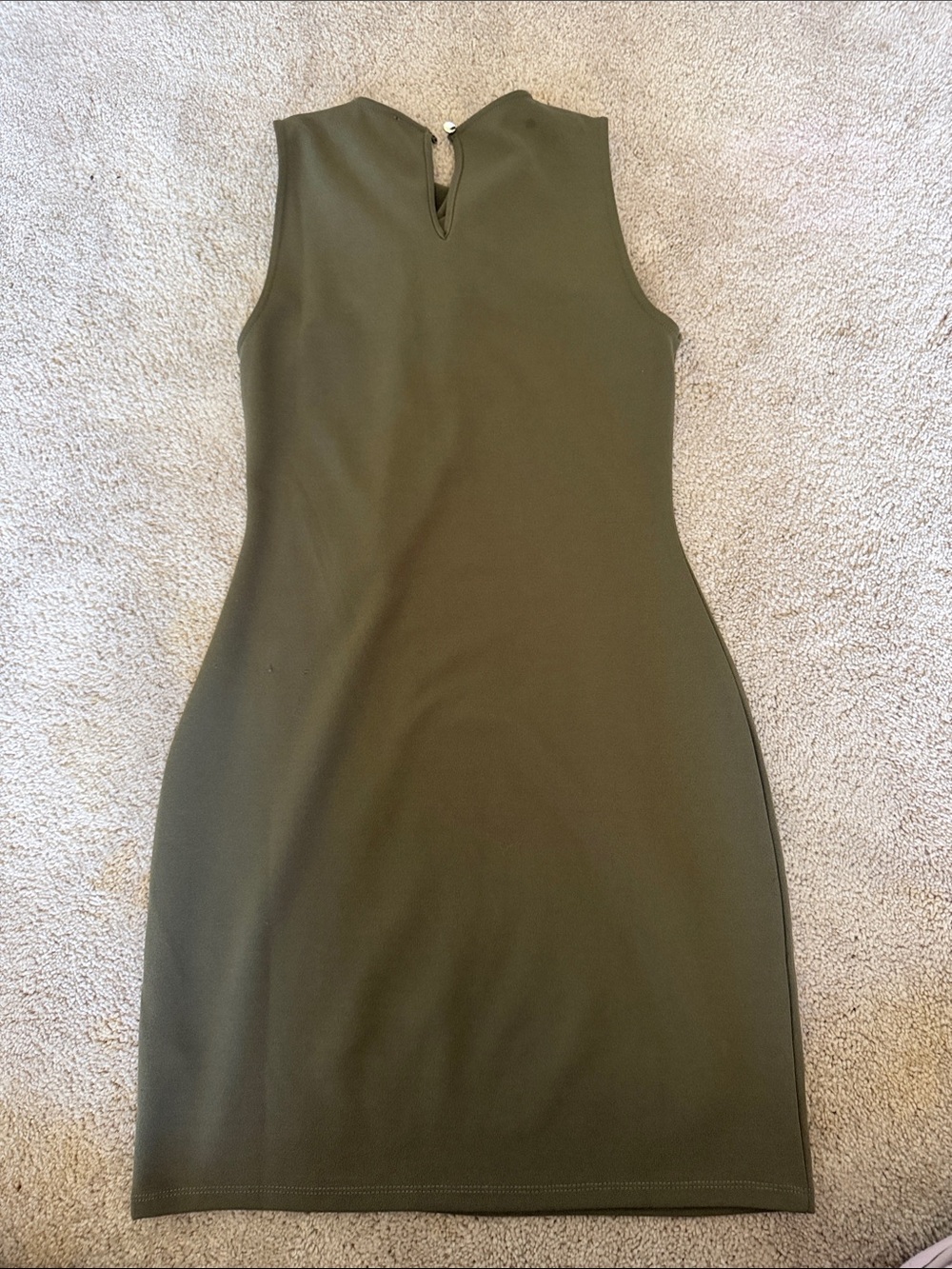 ASOS Olive Twist-Front Sleeveless Mini Dress - Picture 3 of 3